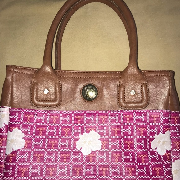 Tommy Hilfiger Pink floral small tote Handbag - Picture 4 of 4